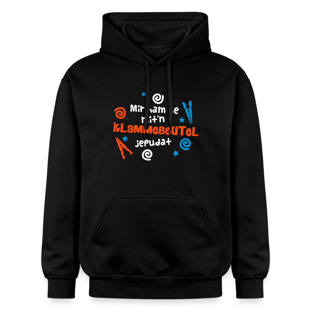 Mit'n Klammabeutel jepudat - Hoodie - Schwarz