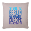 Steglitz Planet Earth - Sofakissen mit Füllung (45 x 45 cm) - helles Taupe