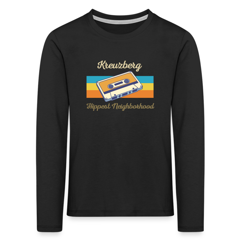 Kreuzberg Hippest Neighborhood - Kinder Langarmshirt - Schwarz