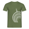Der Turm von unten - weiß - Männer Premium T-Shirt - Militärgrün