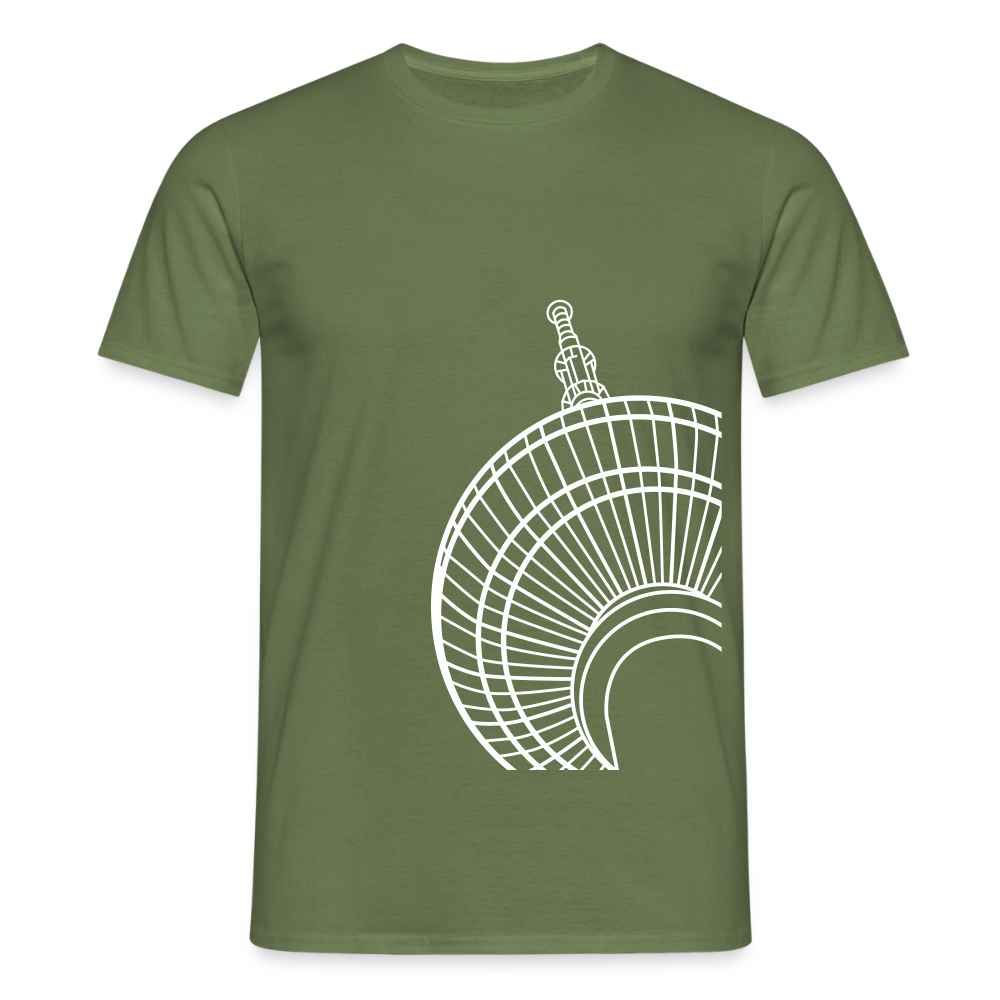 Der Turm von unten - weiß - Männer Premium T-Shirt - Militärgrün