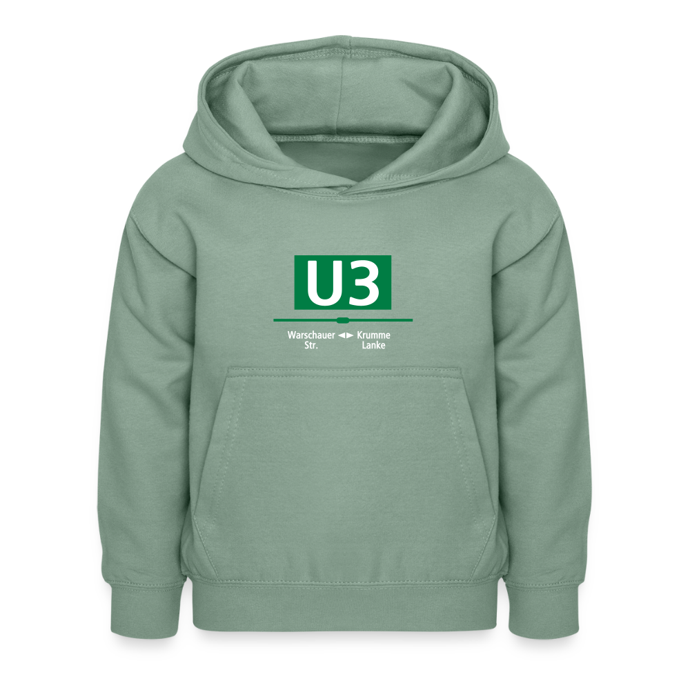 U3 - Kinder Premium Hoodie - Graugrün