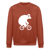 Fahrradbär - Unisex Bio Sweatshirt - Terrakotta