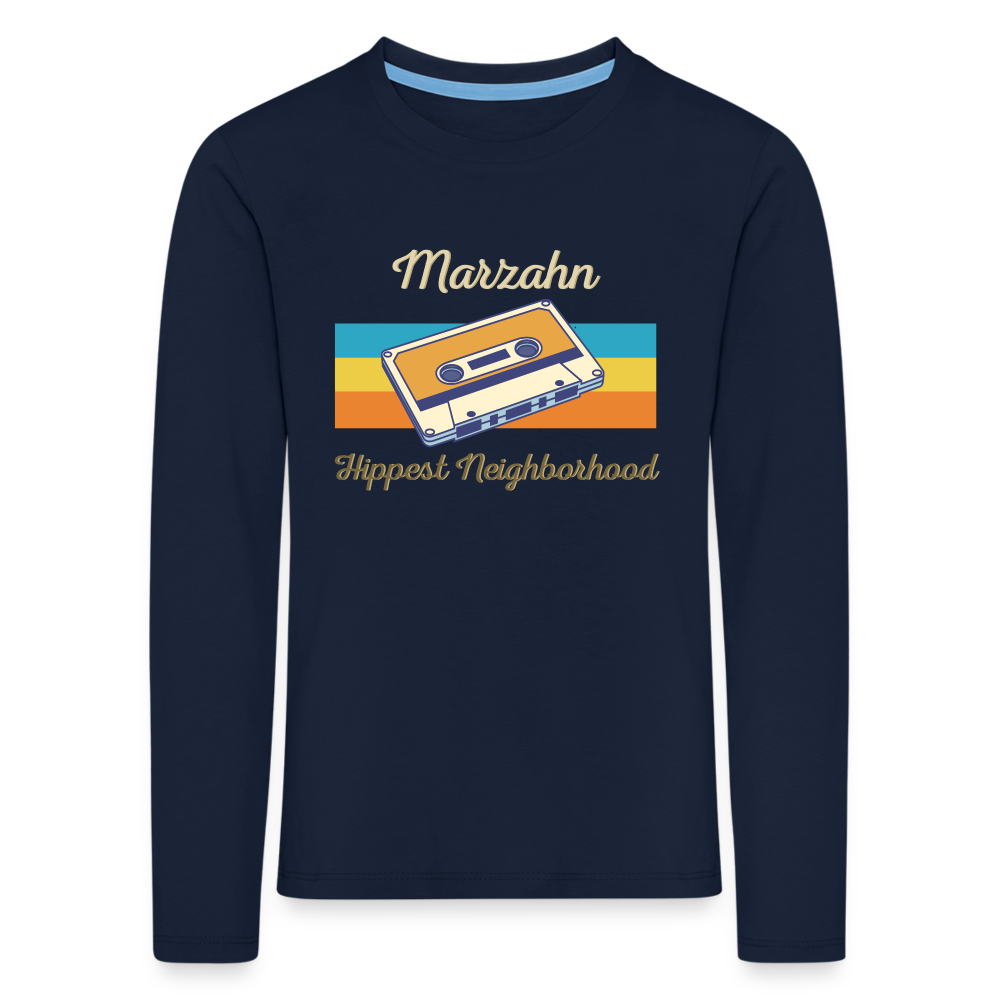 Marzahn Hippest Neighborhood - Kinder Langarmshirt - Navy