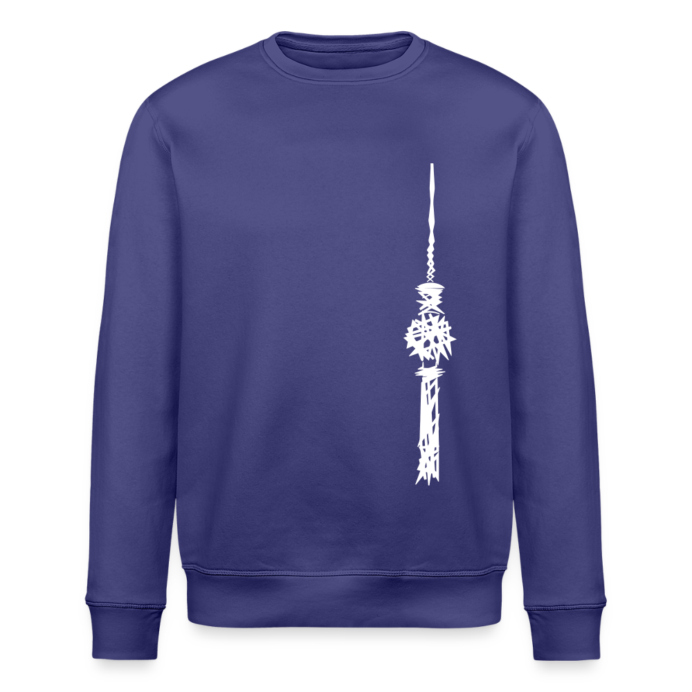 Fernsehturm Zick zack - Unisex Bio Sweatshirt - Dämmerung