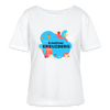Kreatives Kreuzberg - Relaxed Rundhals Frauen Bio-T-Shirt - Weiß