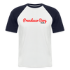 Prenzlauer Berg Berlin - Männer Baseball T-Shirt - Weiß/Navy