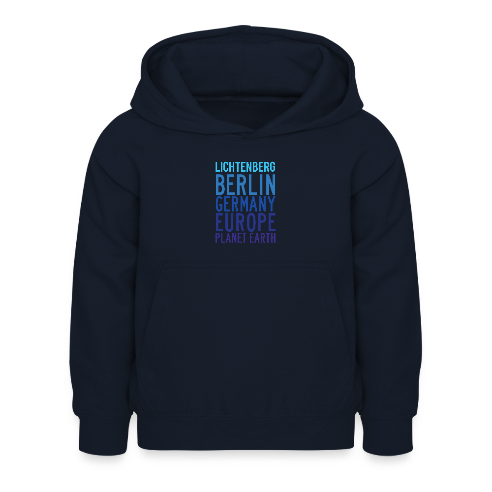 Lichtenberg Planet Earth - Kinder Hoodie - Navy