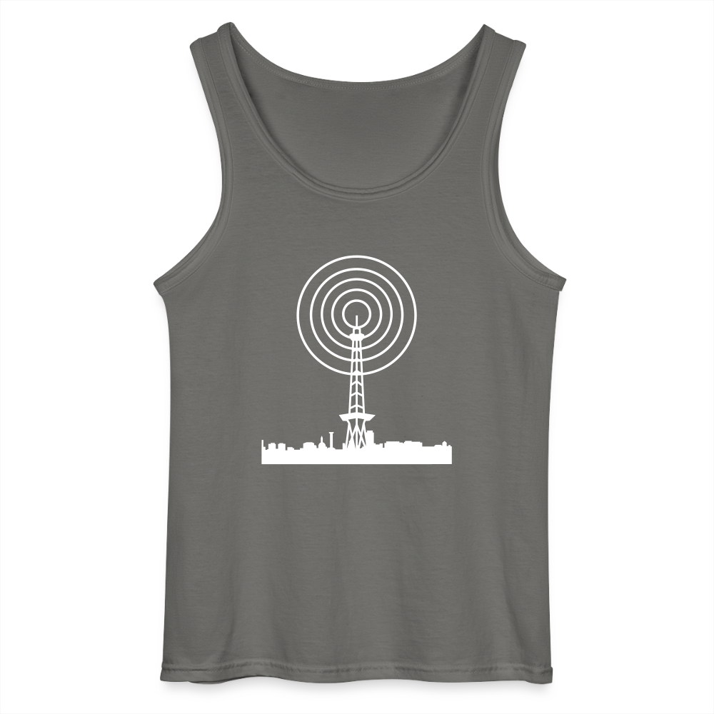 Funkturm im Fokus - Männer Tank Top - Anthrazit