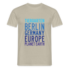 Tiergarten Planet Earth - Männer Premium T-Shirt - Sandbeige
