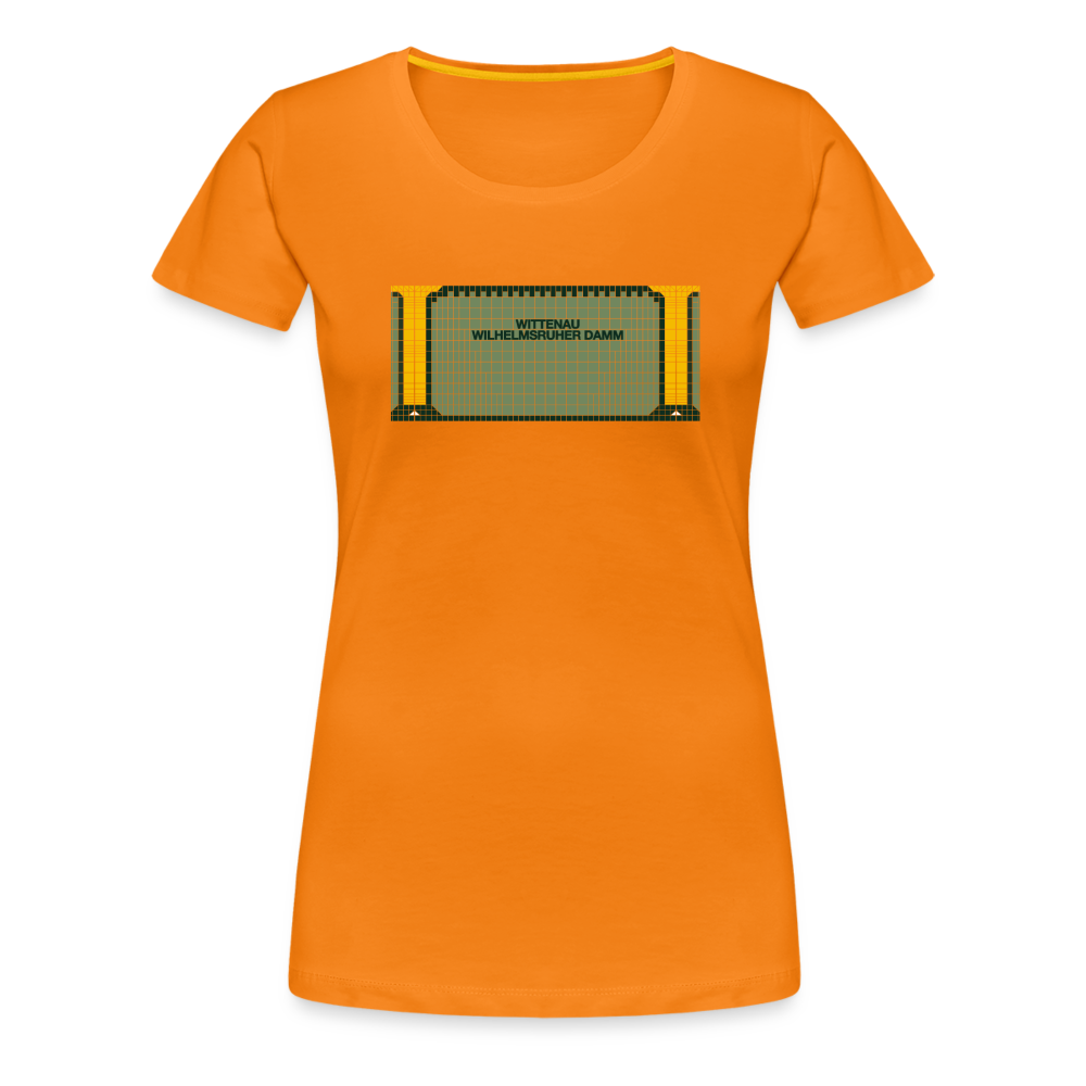 Wittenau Wilhelmsruher Damm - Frauen Premium T-Shirt - Orange