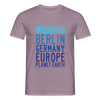 Wedding Planet Earth - Männer Premium T-Shirt - Lilagrau