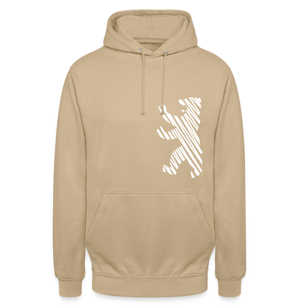 Berliner Bär im Netz - weiß - Unisex Hoodie - Beige