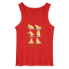 Bären Yoga - Männer Tank Top - Rot