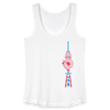 Fernsehturm der Fahrräder - Frauen Bio Tank Top - Weiß