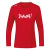 Schnuppe! - Frauen Sport Langarmshirt - Rot