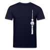 Fernsehturm Zick zack - Unisex Bio T-Shirt - Navy