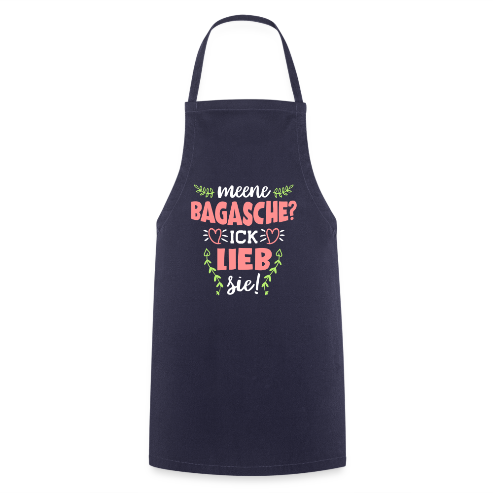 Meene Bagasche Ick Lieb Sie - Kochschürze - Navy