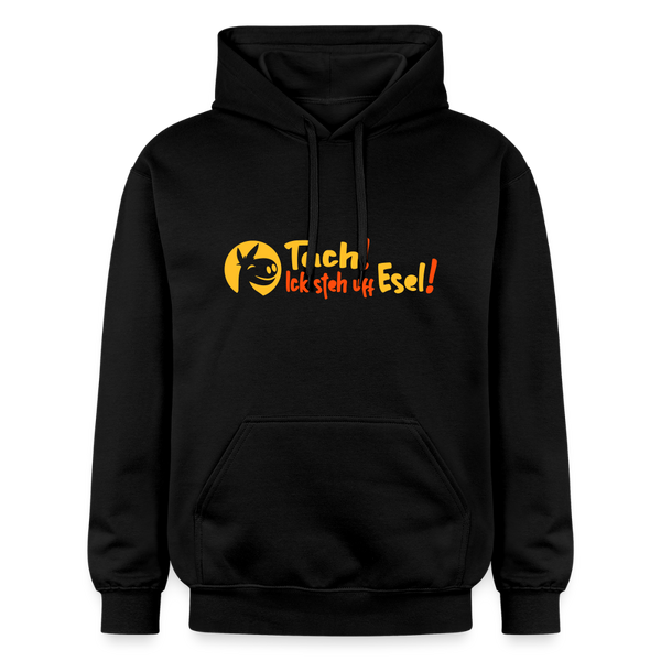 Tach! Ick steh uff Esel! - Hoodie - Schwarz