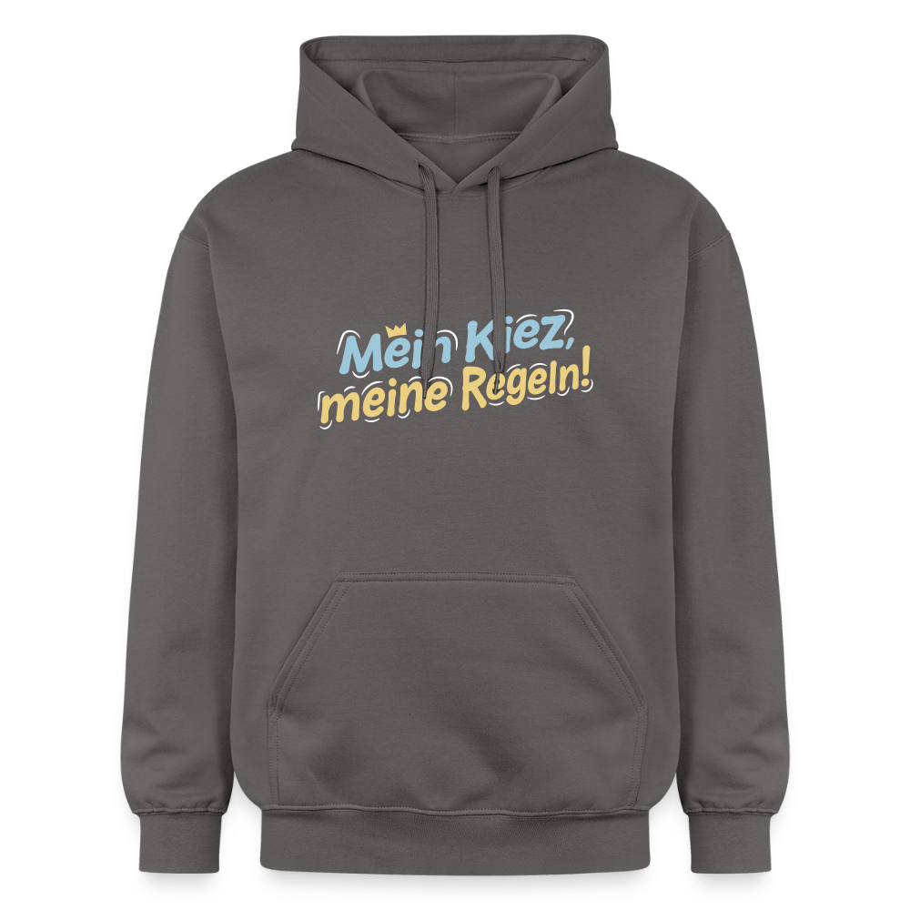 Mein Kiez, meine Regeln! - Hoodie - Dunkelgrau