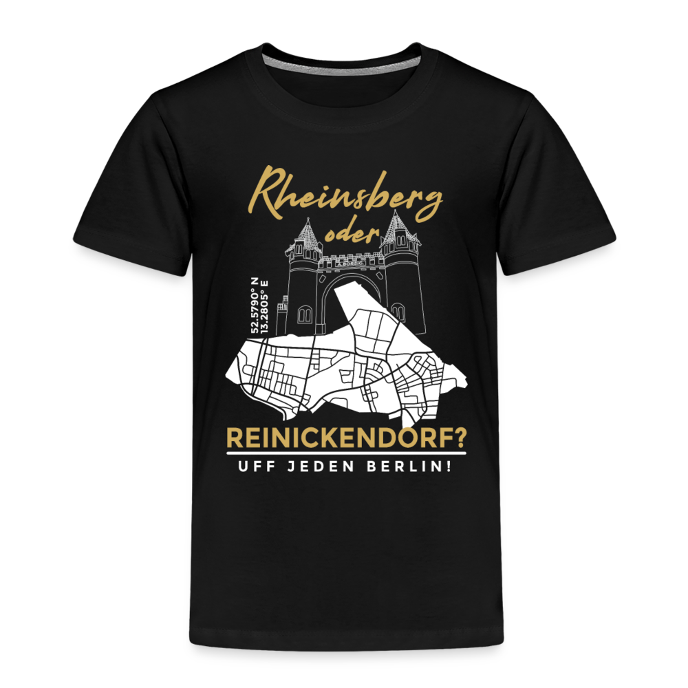 Rheinsberg Oder Reinickendorf - Kinder Premium T-Shirt - Schwarz