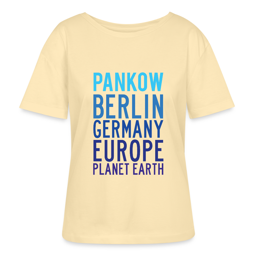 Pankow Planet Earth - Relaxed Rundhals Frauen Bio-T-Shirt - Creme