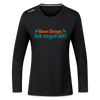 Keene Sorge, ick regel dit! - Frauen Sport Langarmshirt - Schwarz