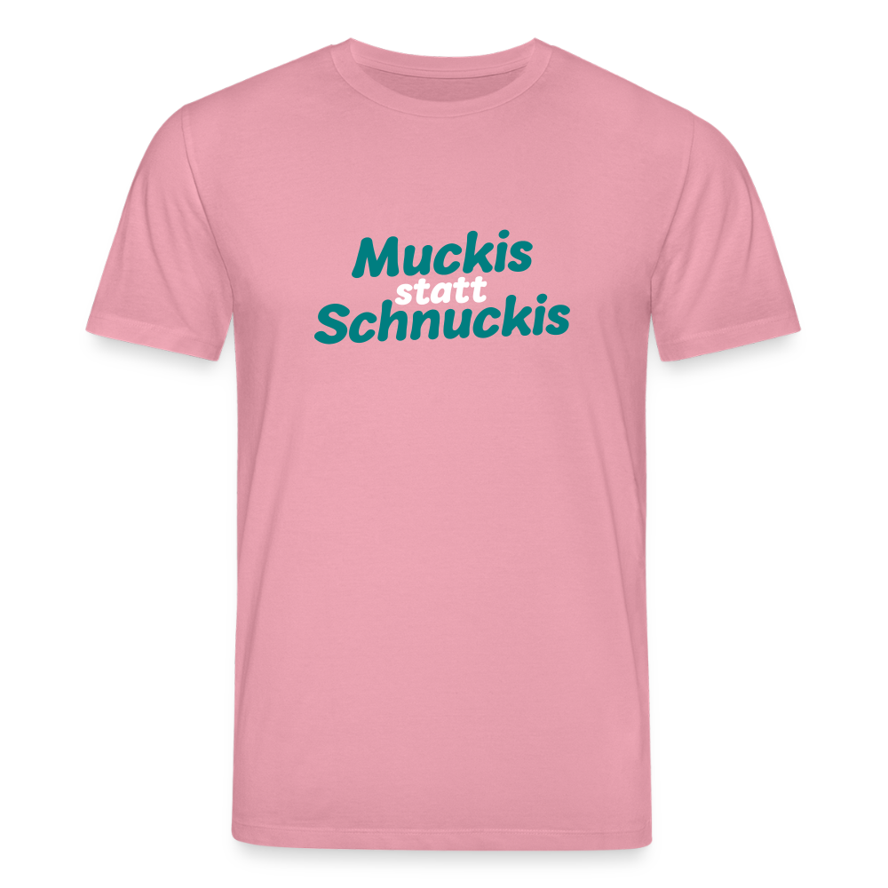 Muckis statt Schnuckis - Unisex Bio T-Shirt - Lila Traum