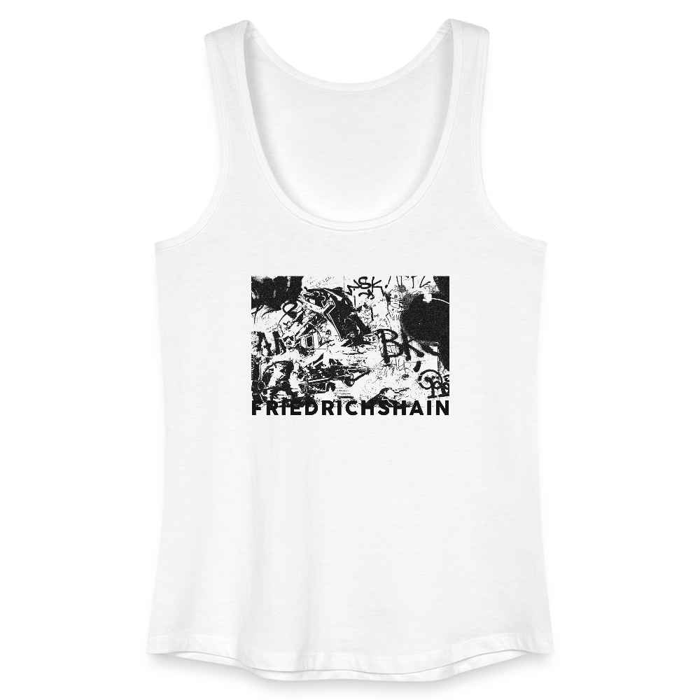 Friedrichshain Graffiti - Frauen Bio Tank Top - Weiß