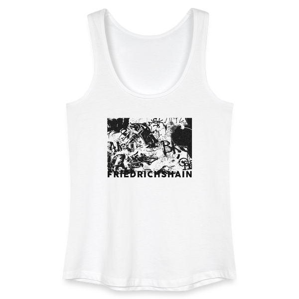Friedrichshain Graffiti - Frauen Bio Tank Top - Weiß