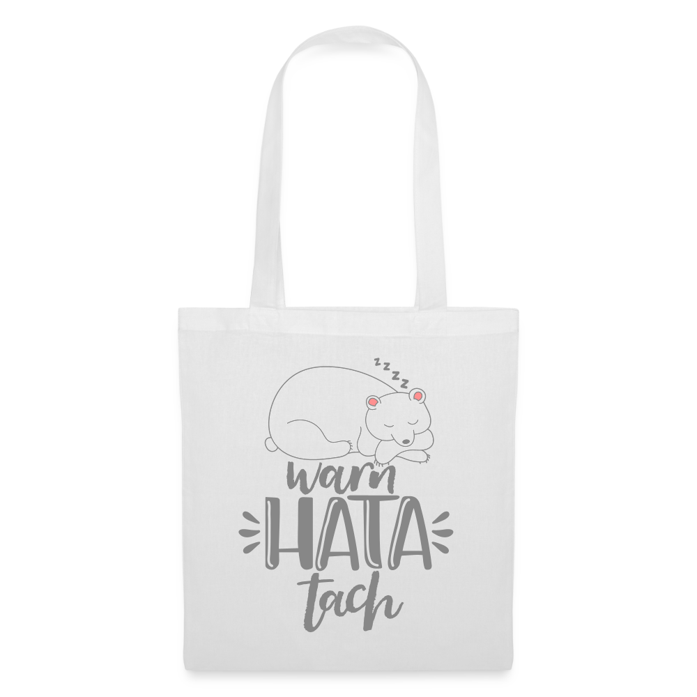 WarnHataTach - Stoffbeutel - Weiß