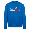 Nix checken, trotzdem meckern! - Unisex Bio Sweatshirt - Königsblau