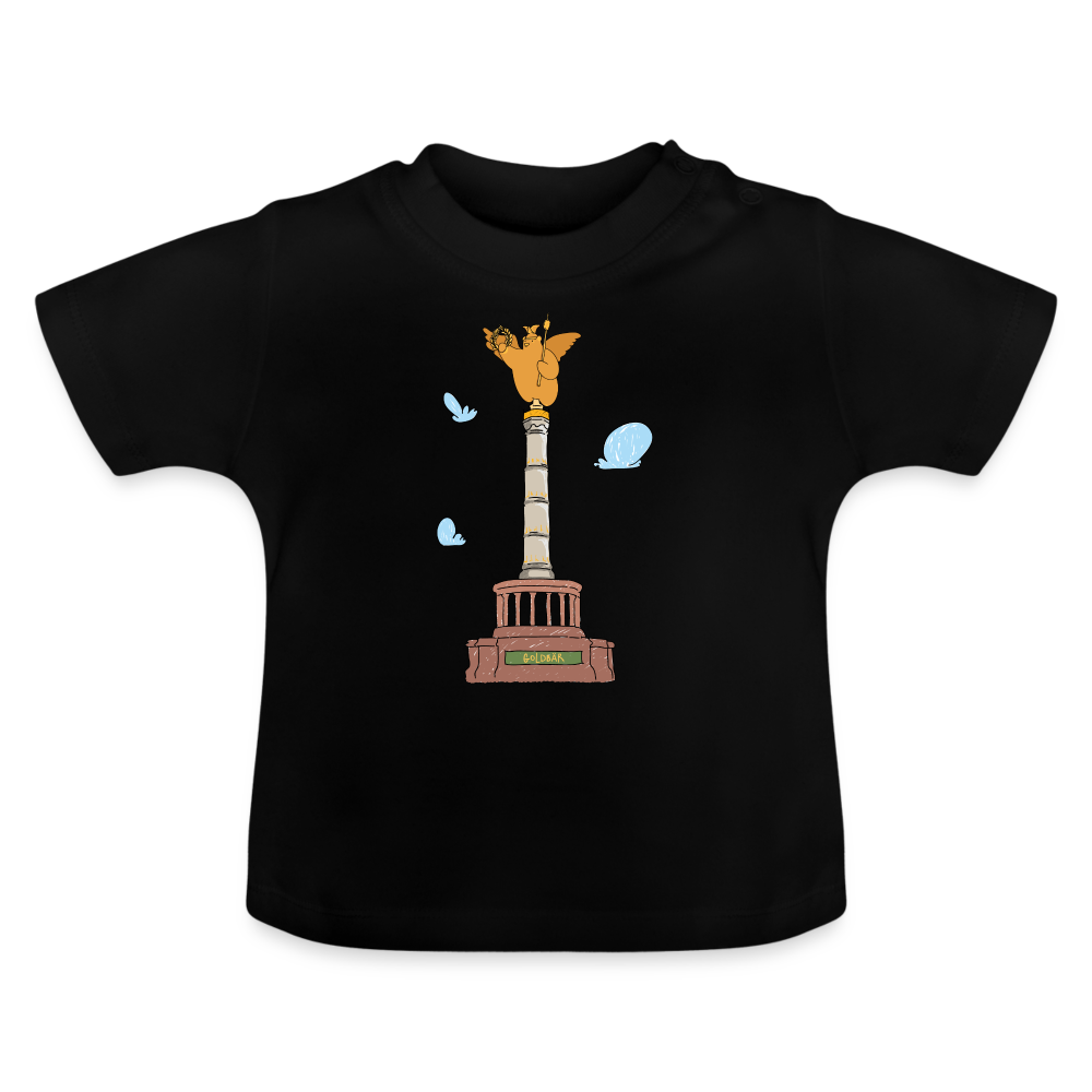 Gold Bär - Baby T-Shirt - Schwarz