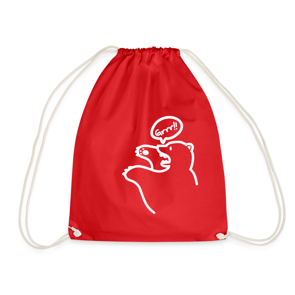 Böser Berliner Bär - Turnbeutel - Rot