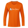 Janz Jenau - Frauen Sport Langarmshirt - Neonorange
