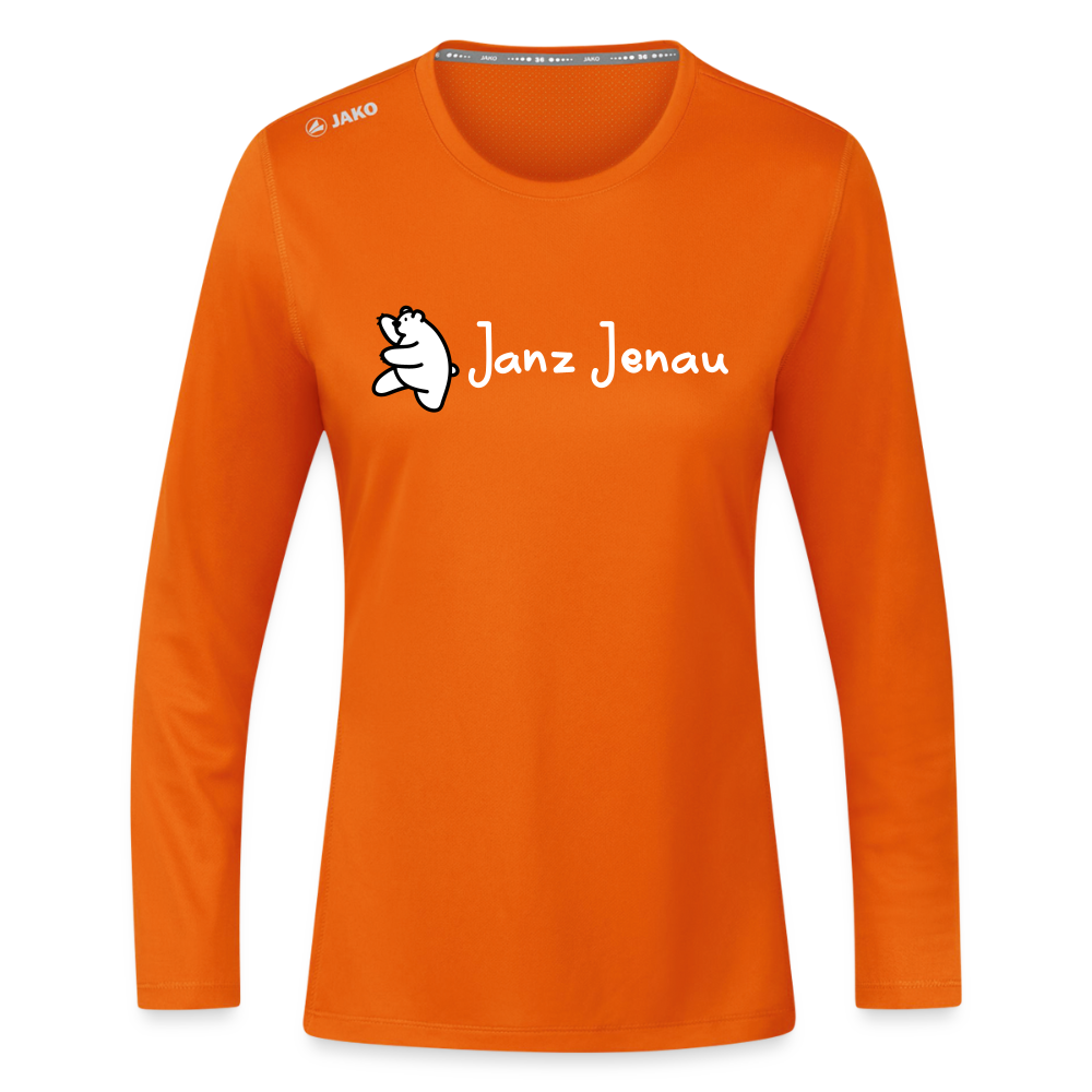 Janz Jenau - Frauen Sport Langarmshirt - Neonorange