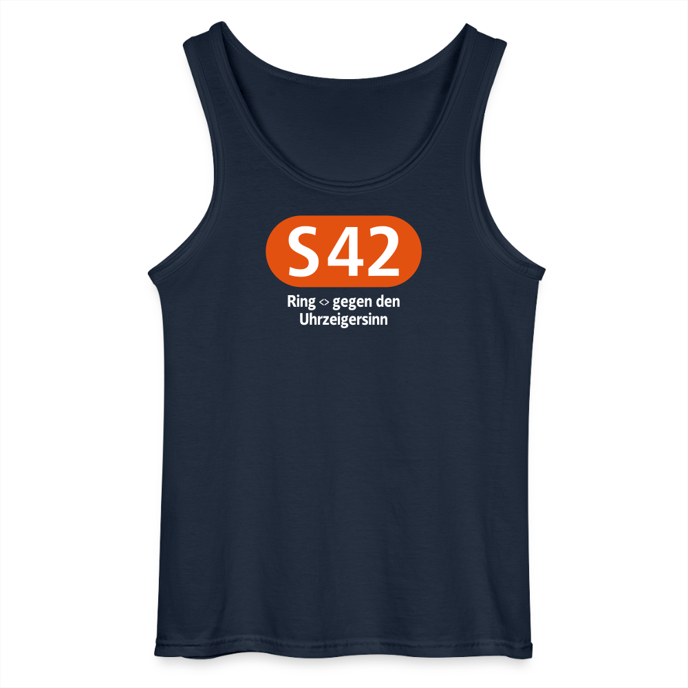 S42 - Männer Tank Top - Navy