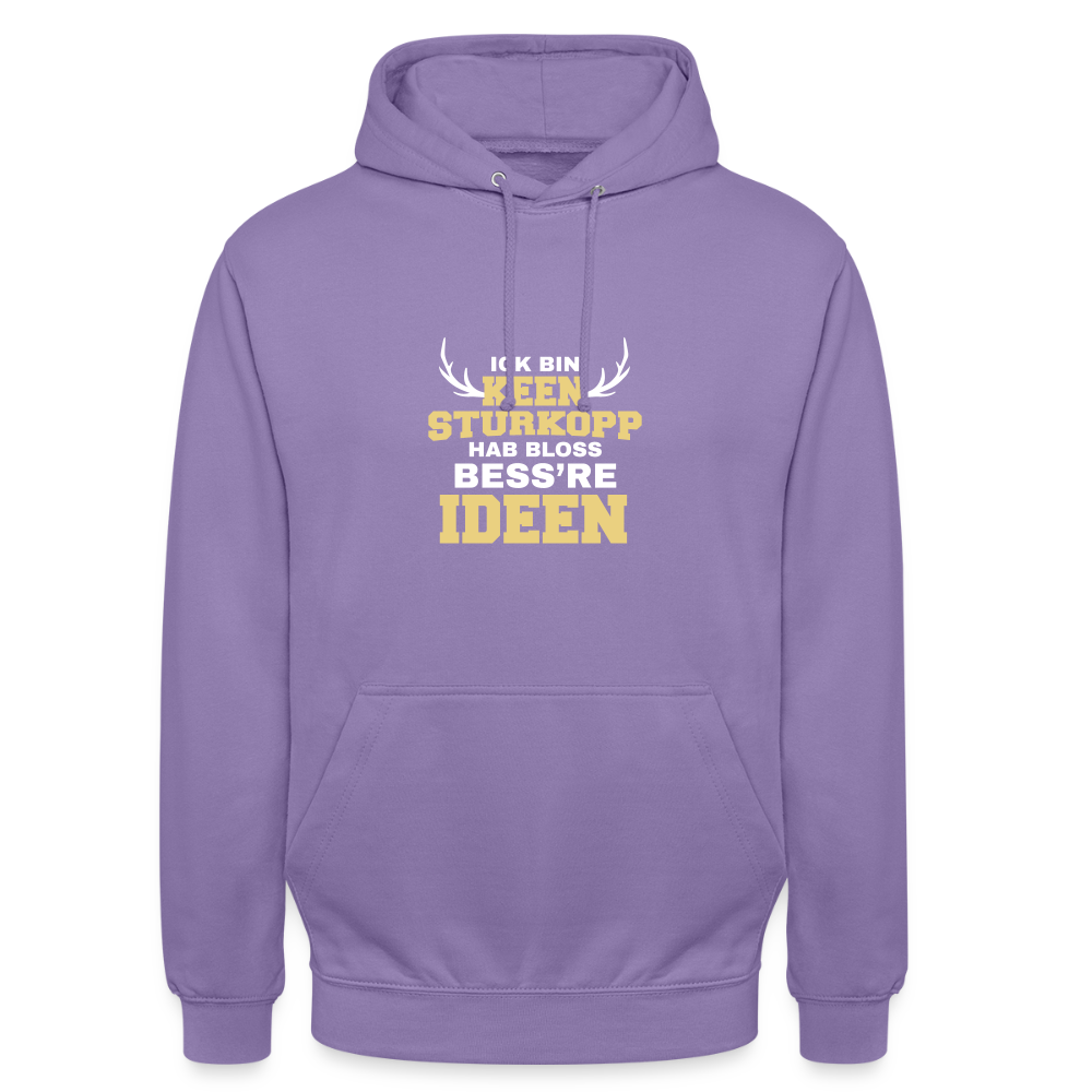 Ick bin keen Sturkopp - Unisex Hoodie - Lavendel