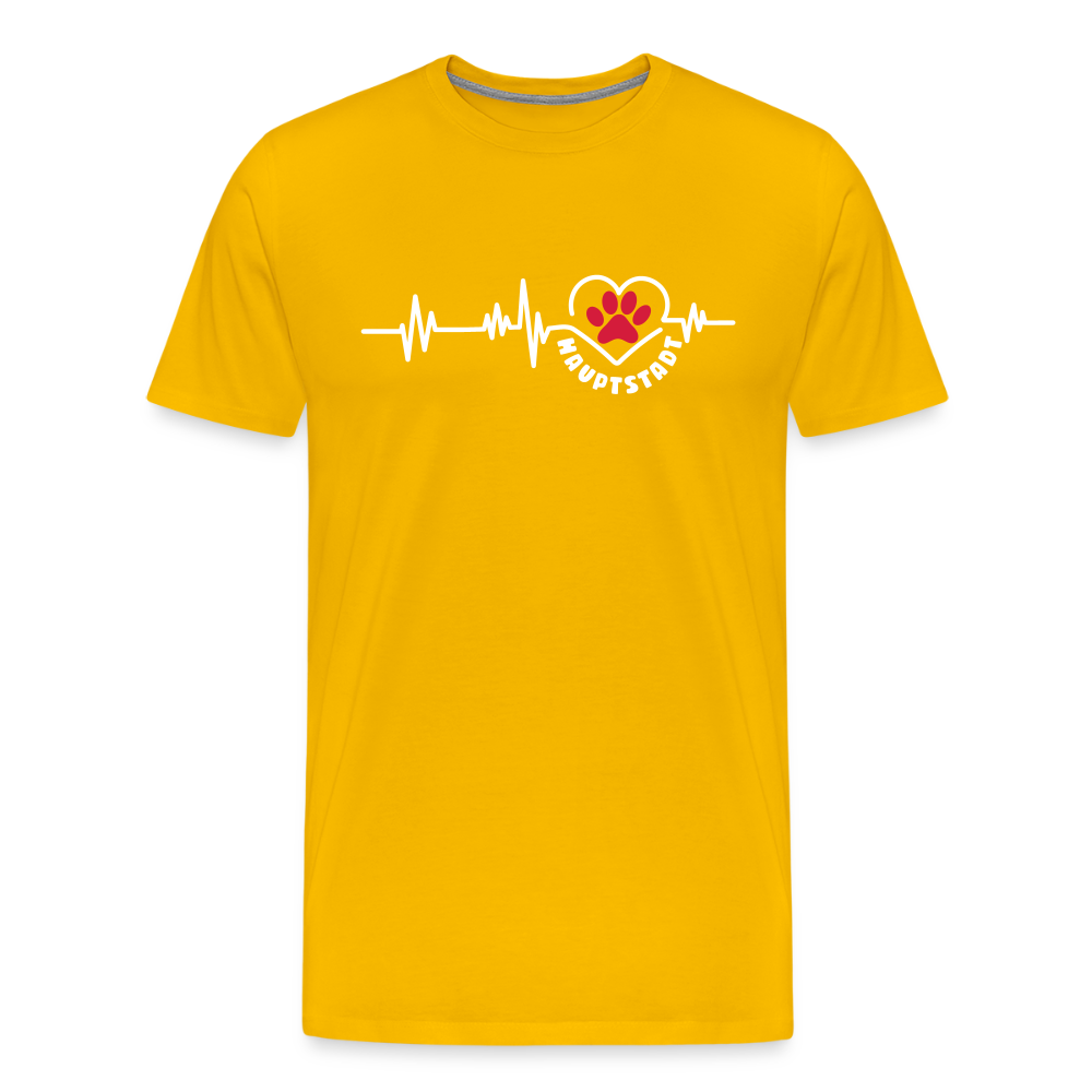 Haupstadt - Männer Premium T-Shirt - Sonnengelb