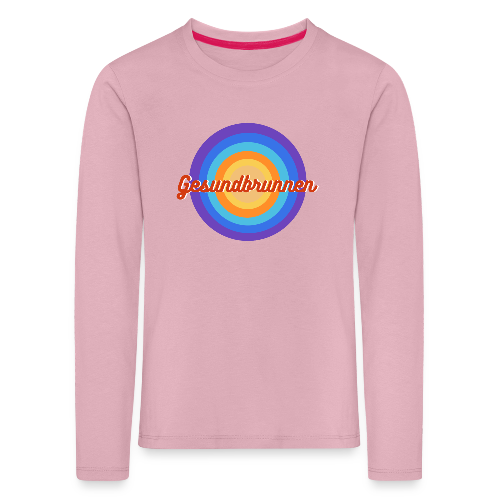 Gesundbrunnen Retro - Kinder Langarmshirt - Hellrosa