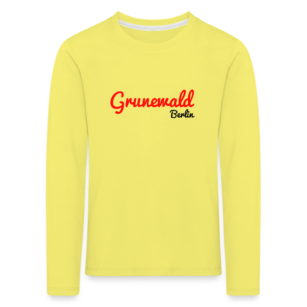 Grunewald Berlin - Kinder Langarmshirt - Gelb