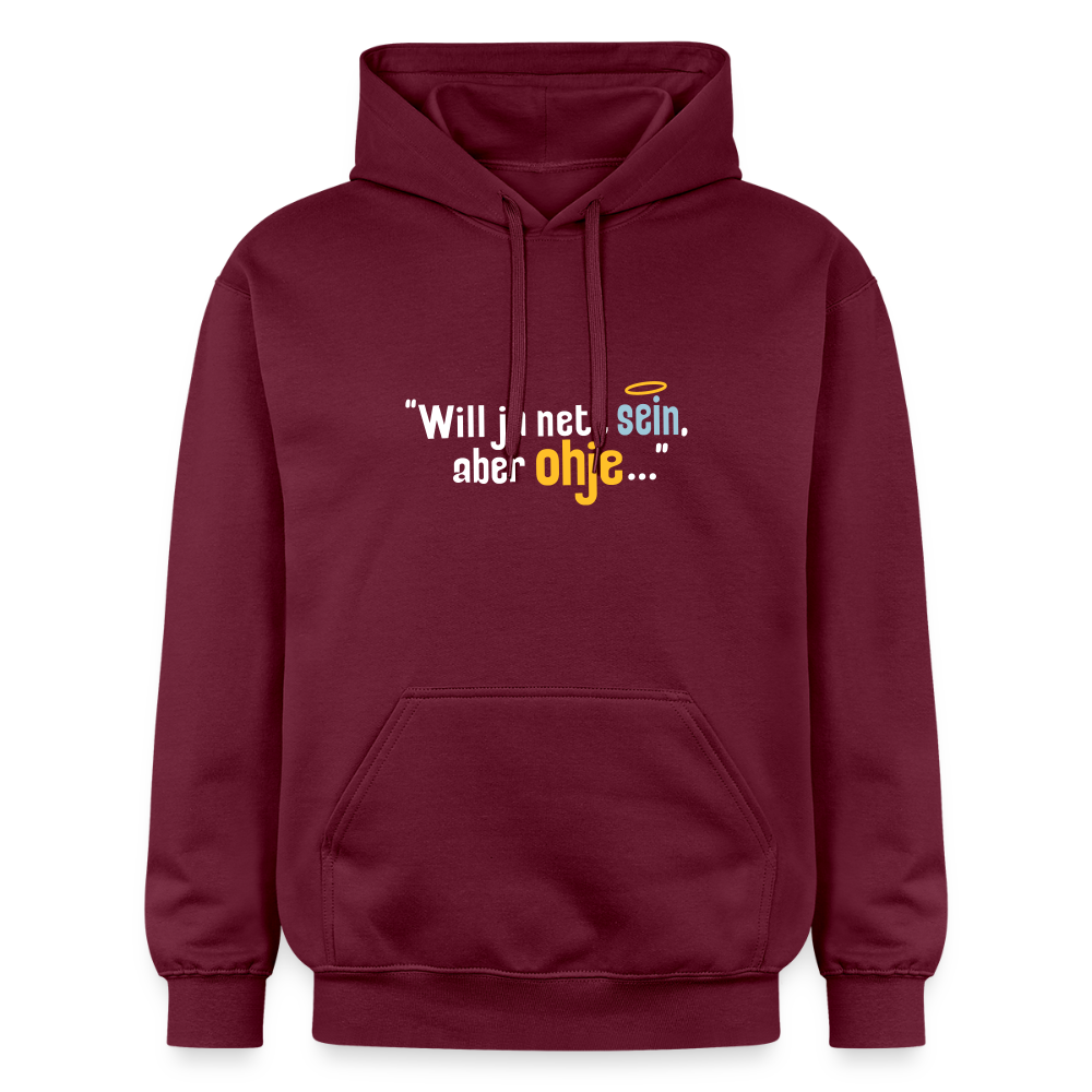 Will ja nett sein, aber ohje... - Hoodie - Maroon