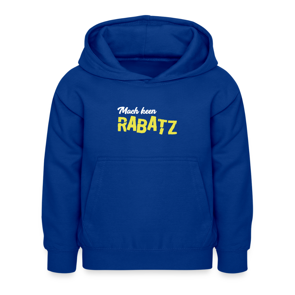 Mach keen Rabatz - Kinder Hoodie - Royalblau