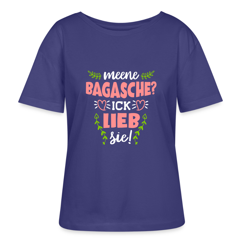 Meene Bagasche Ick Lieb Sie - Relaxed Rundhals Frauen Bio-T-Shirt - Dämmerung