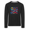 Warn Hata Tach - Kinder Langarmshirt - Schwarz