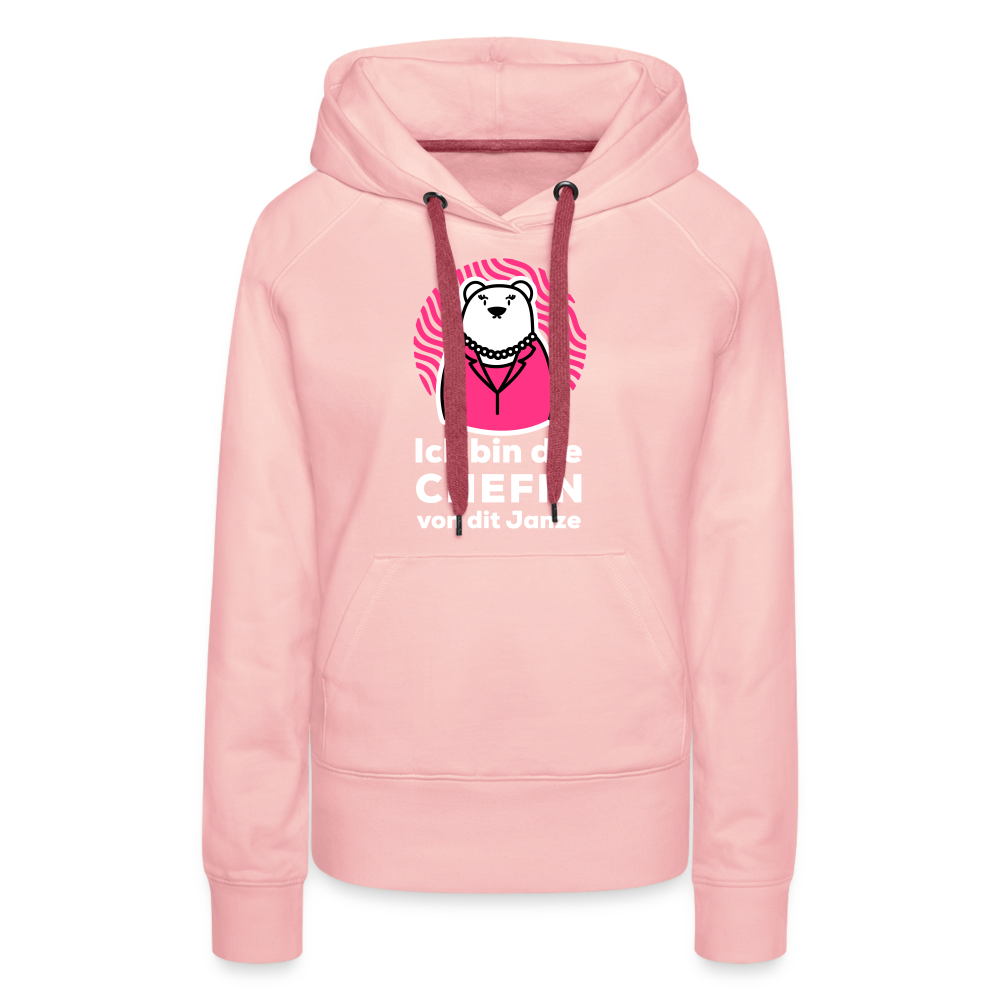 Chefin - Frauen Premium Hoodie - Kristallrosa