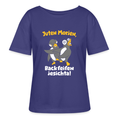 Juten Morjen, Backfeifenjesichta! - Relaxed Rundhals Frauen Bio-T-Shirt