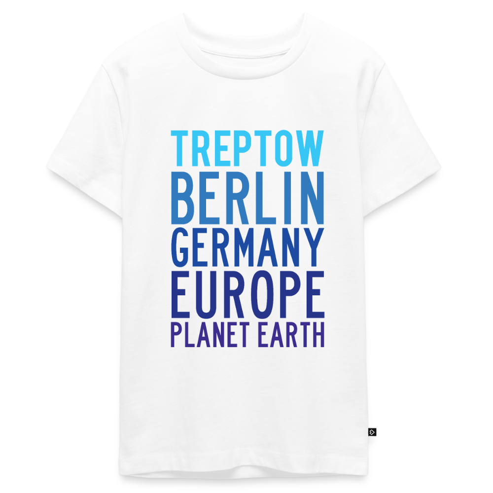Treptow Planet Earth - Teenager Premium T-Shirt - Weiß