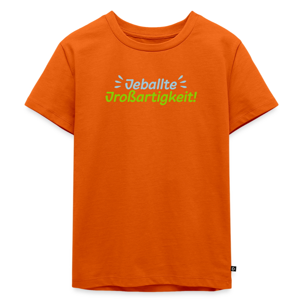 Jeballte Jroßartigkeit! - Kinder Premium T-Shirt - Orange