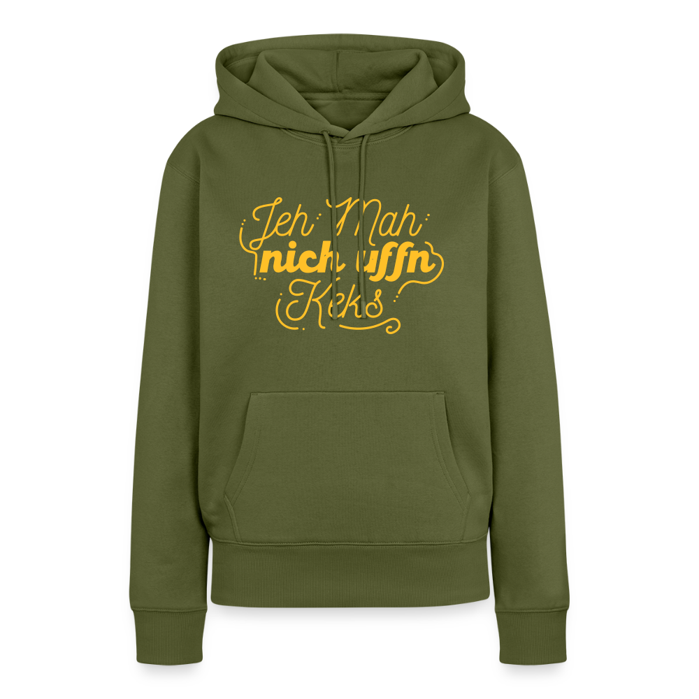 Jeh mah nich uffn Keks gelb - Frauen Premium Hoodie - Khaki